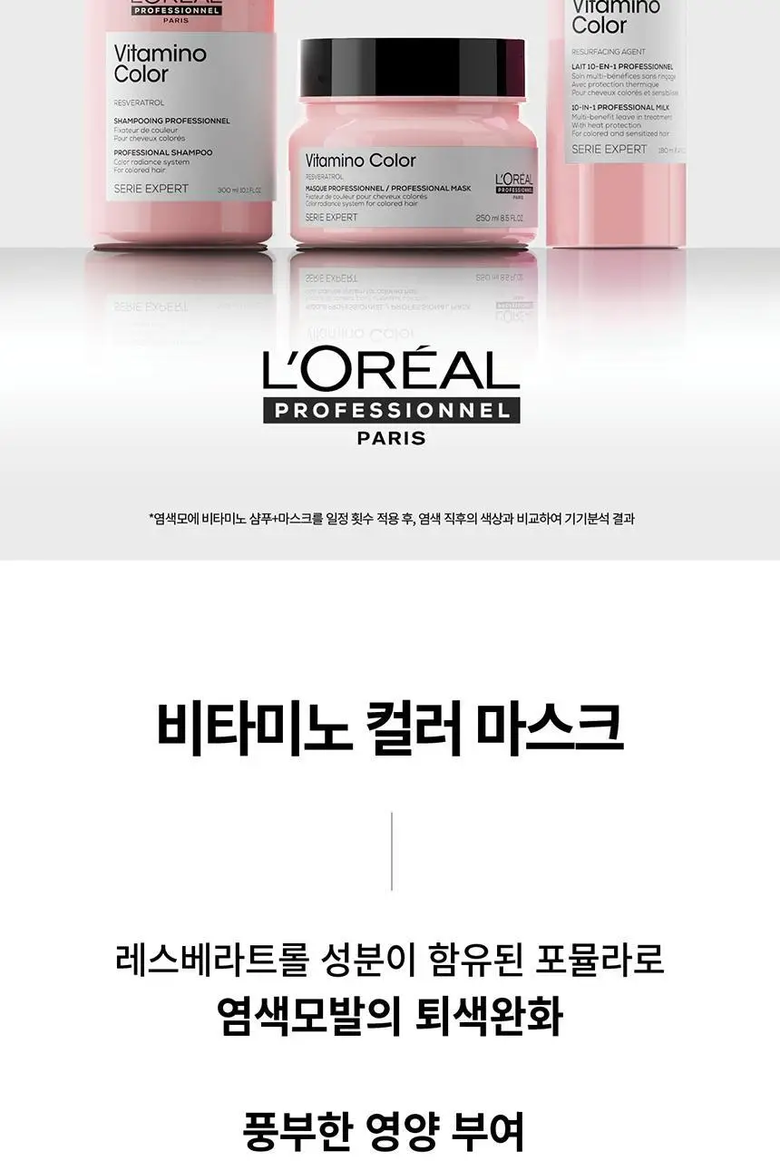 [염색유지 컬러락] 로레알 프로페셔널 비타미노 컬러 마스크 250ml 상세페이지 2